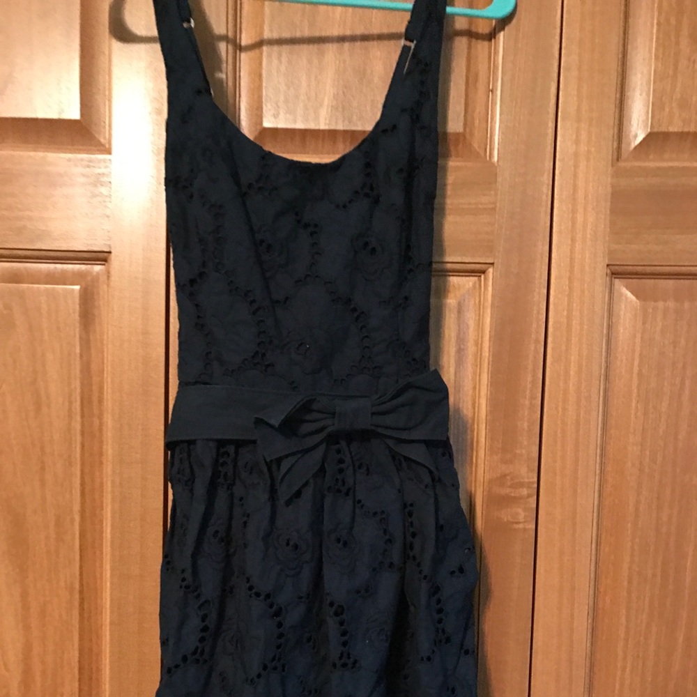Abercrombie Navy Lace Mini Dress